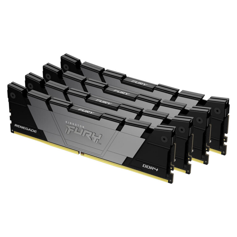 RAM Memorie DDR4 / 64GB Kingston DIMM 3600MT/s / CL16 / Kit of 4 (1Gx8) / FURY Renegade - Zezë