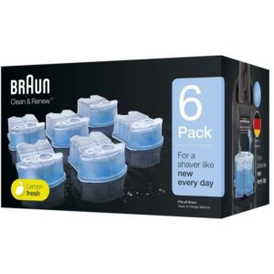 Aksesorë për Makinen e rrojës Braun CCR 6 / Refill Cleaning Cartridges / 6-Pack