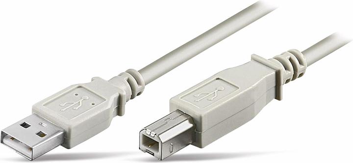 Kabllo USB 2.0 / A‑B / 1.8 m / Straight‑Straight / Adapter Cable - Gri