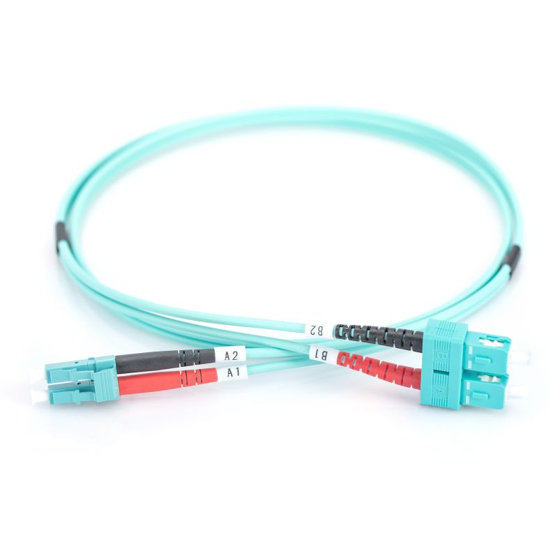Kabllo për rrjet DIGITUS / LWL Patch Cable / LC-SC / 1.0m / Multimode Duplex / OM3 – Blu - Figura 3