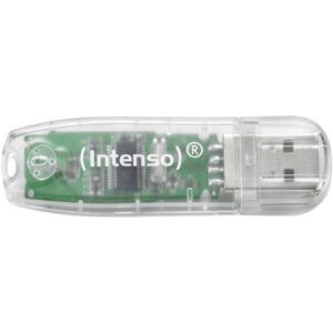 USB Flash Drive STICK 32GB USB 2.0 Intenso Rainbow Line Transparent