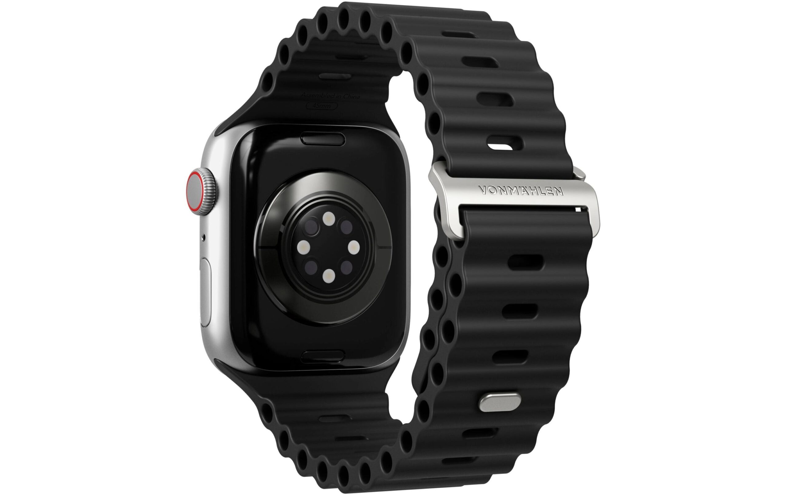 Rripa për ora Vonmählen Wave Band 2 / 38‑40‑41 mm – Zezë