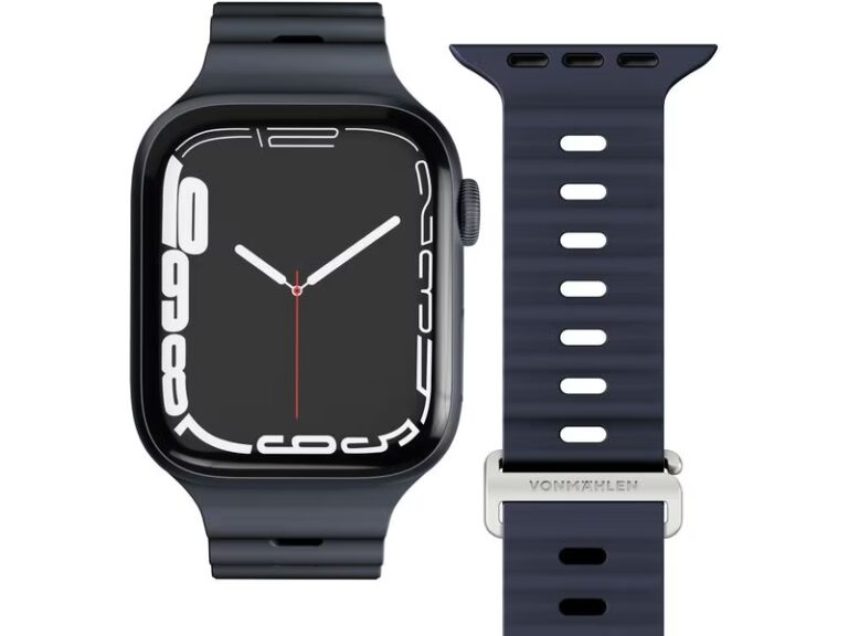 Rripa për ora Vonmählen Wave Band 2 / 38‑40‑41 mm - Blu e Errët