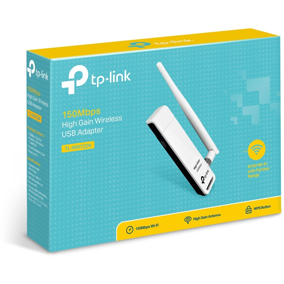 Antena për Rrjet TP-Link TL-WN722N / 150 Mbps High‑Gain Wi‑Fi USB Adapter - Figura 5