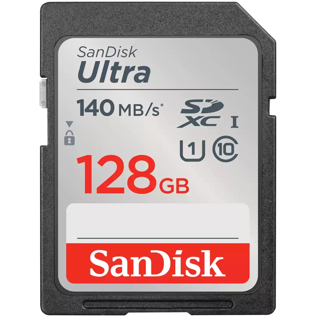 Kartë Memorie SD CARD 128GB SanDisk Ultra SDXC 140MB/s