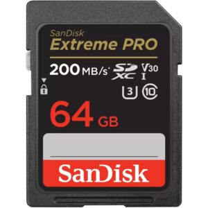 Kartë Memorie SD CARD 64GB SanDisk Extreme PRO SDXC 200MB/s