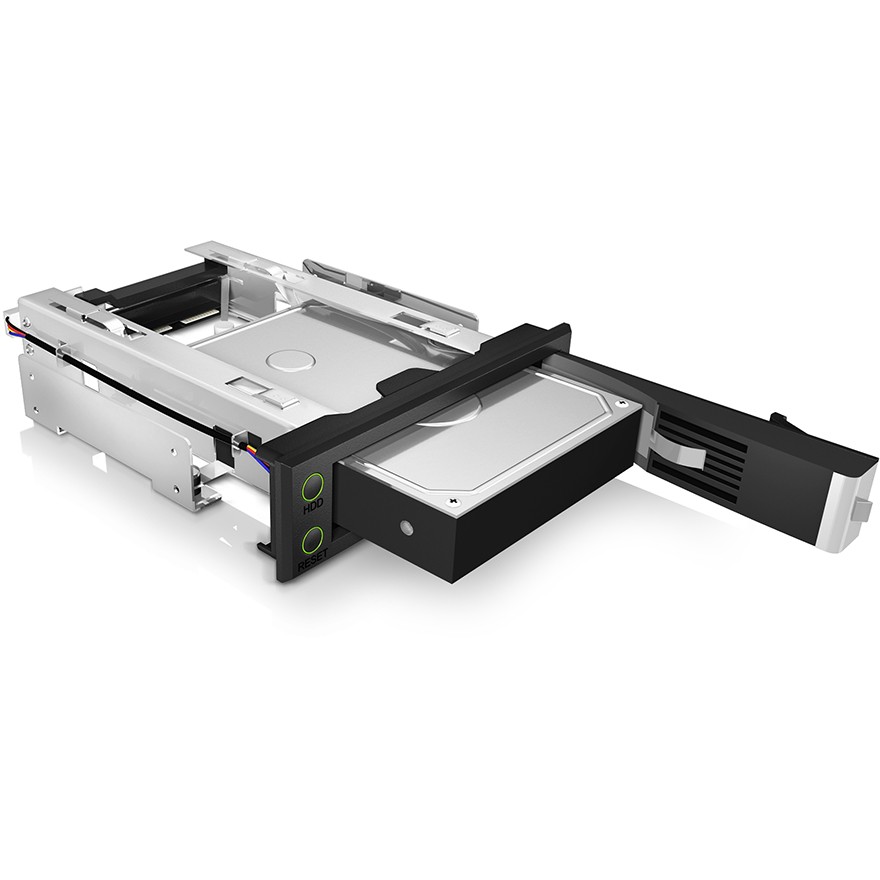 Aksesorë për disqe Hot-Swap Frame: 1× 3.5" SATA/SAS to 1× SATA host, EasySwap trayless design, steel/plastic – ICY BOX - Figura 3
