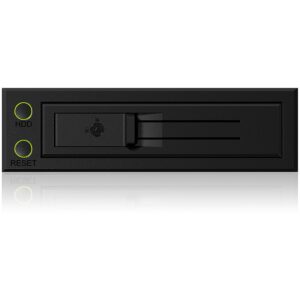 Aksesorë për disqe Hot-Swap Frame: 1× 3.5" SATA/SAS to 1× SATA host, EasySwap trayless design, steel/plastic – ICY BOX