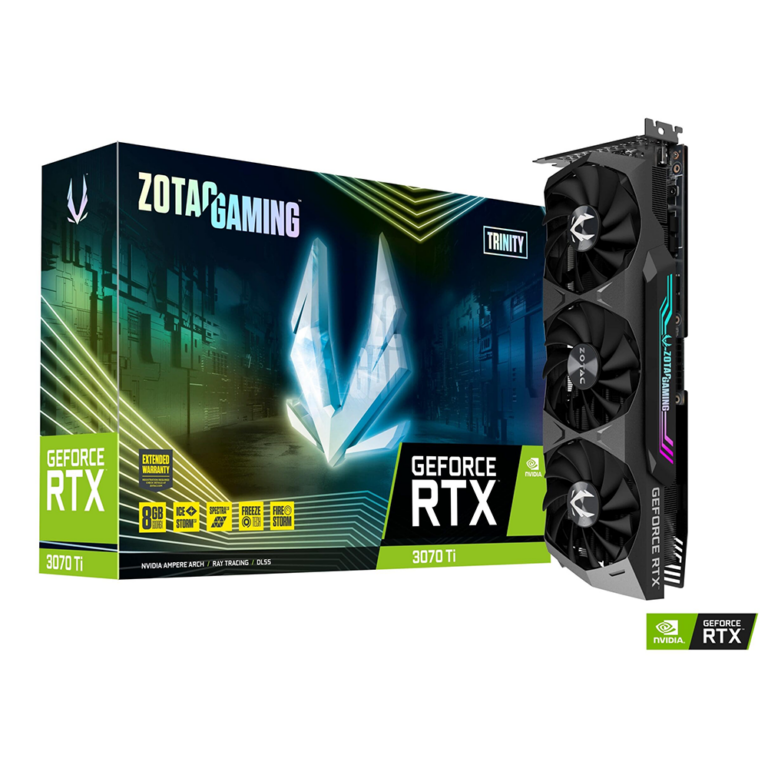 Kartelë Grafike Gaming ZOTAC / NVIDIA GeForce / RTX 3070 Ti / Trinity / OC / 8GB / GDDR6X / 3 Fan