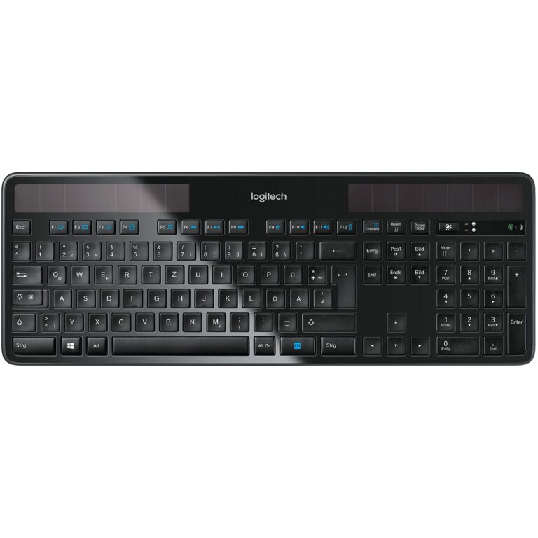 Tastierë pa kabllo Logitech K750 / Wireless / Solar / QWERTZ Gjerman - Zezë