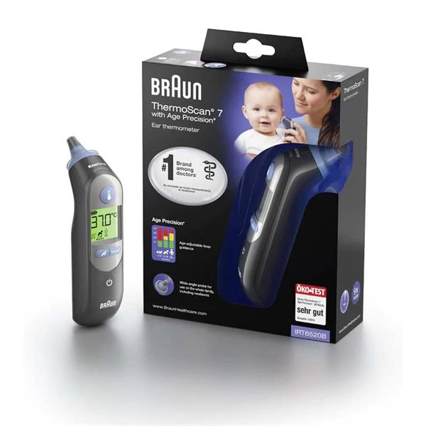 Termometër Clinical Braun ThermoScan 7 IRT 6520 / IRT6520B – Gri