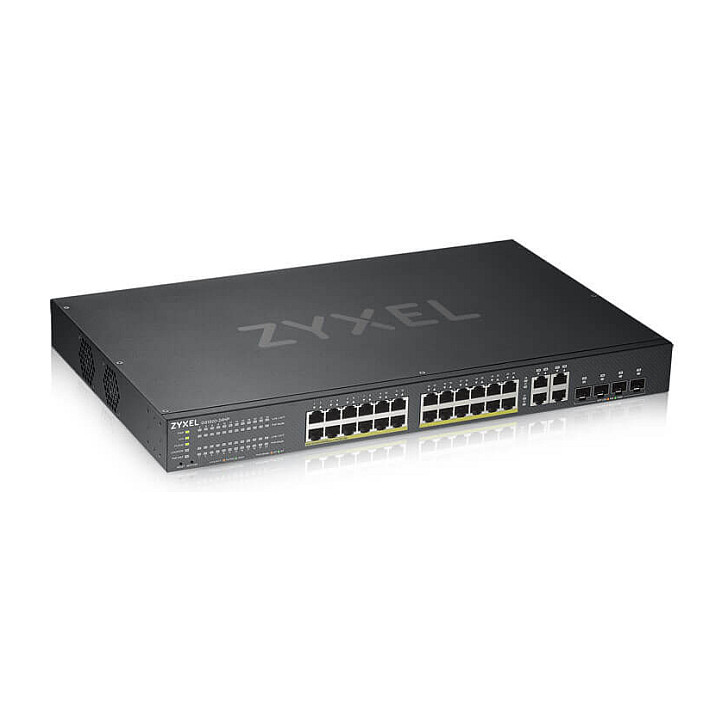 Switch ZyXEL GS1920‑24HPV2 / 24+4Port / PoE+ / Metal / Rackmount