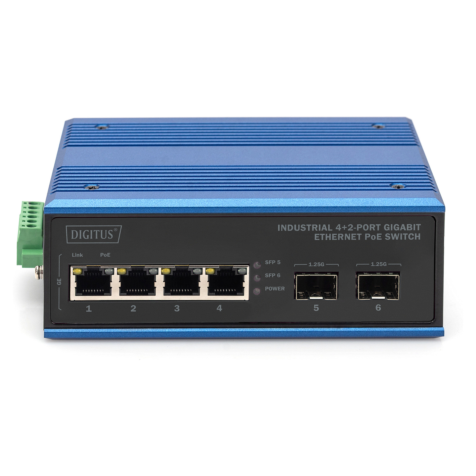 Switch Industrial Digitus 4+2P / 4×GbE + 2×SFP / PoE - Figura 2