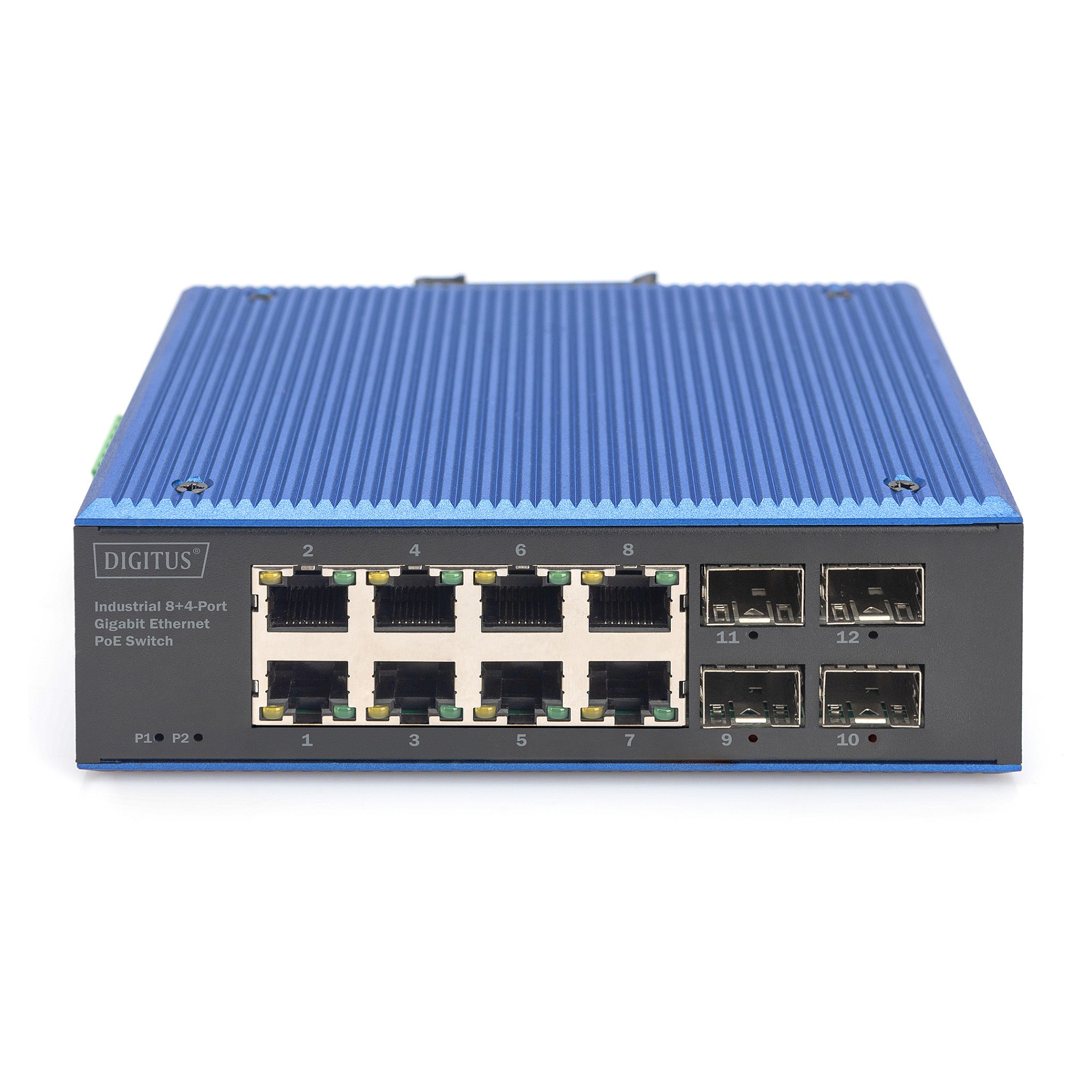 DIGITUS DN-651153 Industrial PoE Switch | 8x Gigabit PoE+ | 4x SFP Uplink | IP40 | Industrial Ethernet - Figura 2