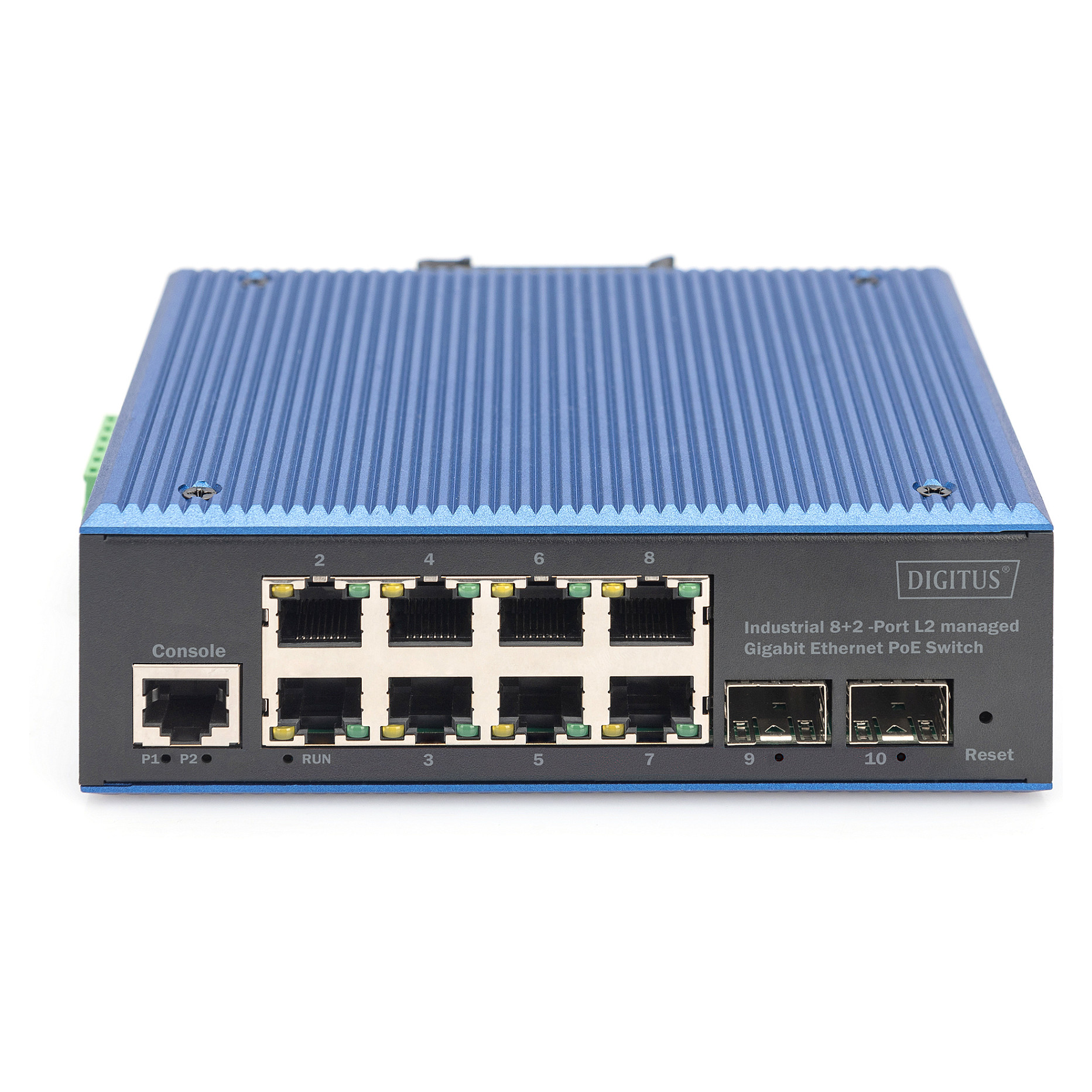 DIGITUS DN-651157 Industrial Managed PoE Switch | 8x Gigabit PoE+ | 2x SFP | Layer 2 | Rugged DIN-Rail - Figura 3