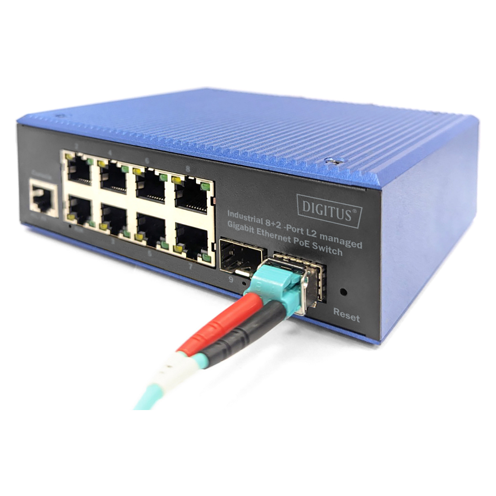 DIGITUS DN-651157 Industrial Managed PoE Switch | 8x Gigabit PoE+ | 2x SFP | Layer 2 | Rugged DIN-Rail - Figura 5