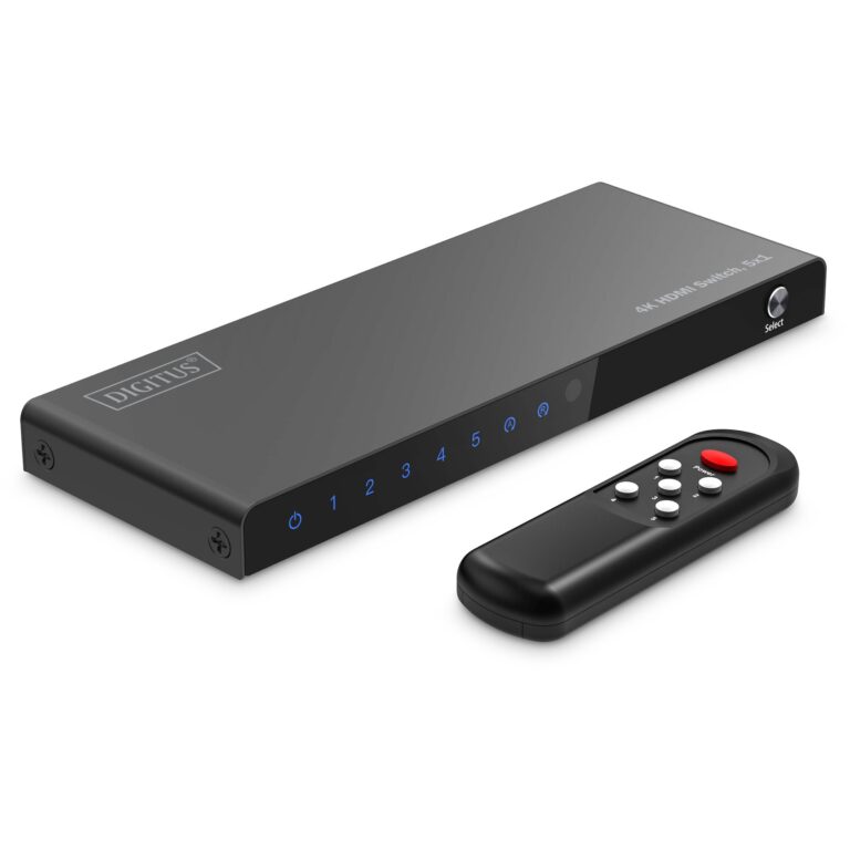 Switch HDMI DIGITUS 5×1 / 4K 60Hz / HDCP 2.3 - Zezë