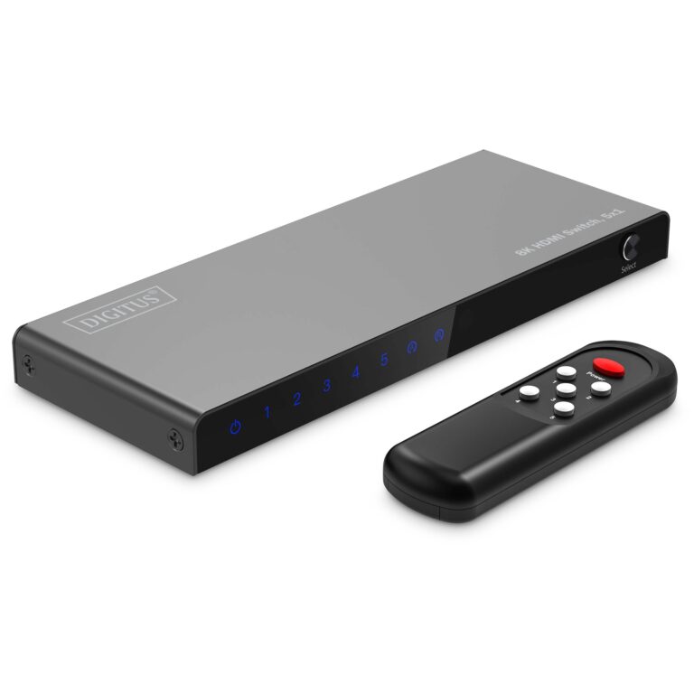 Switch DIGITUS HDMI 5x1 / 8K/60Hz / HDR / HDCP 2.3