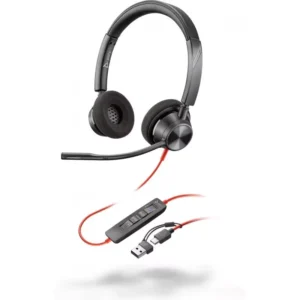Kufje me kabllo HP Poly Blackwire 3320 Stero, USB C+USB C/A, Windows 10 / e zezë