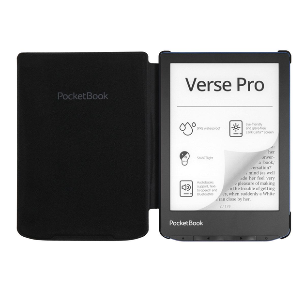 E-book PocketBook Verse Bright Blue + Shell Cover black 6"