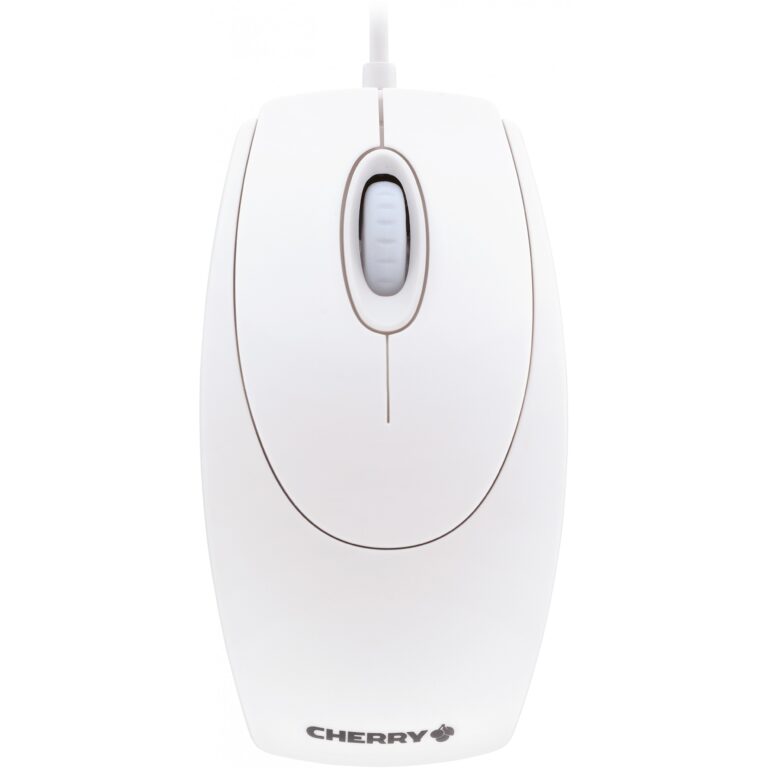 Maus me Kabllo Cherry WHEELMOUSE M-5400 – Bardhë