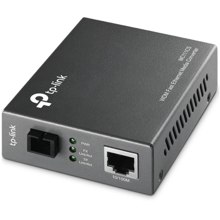 Aksesorë për Rrjet TP-Link MC111CS Media Converter RJ45 to 100Base-FX (SC Connector) - Zezë