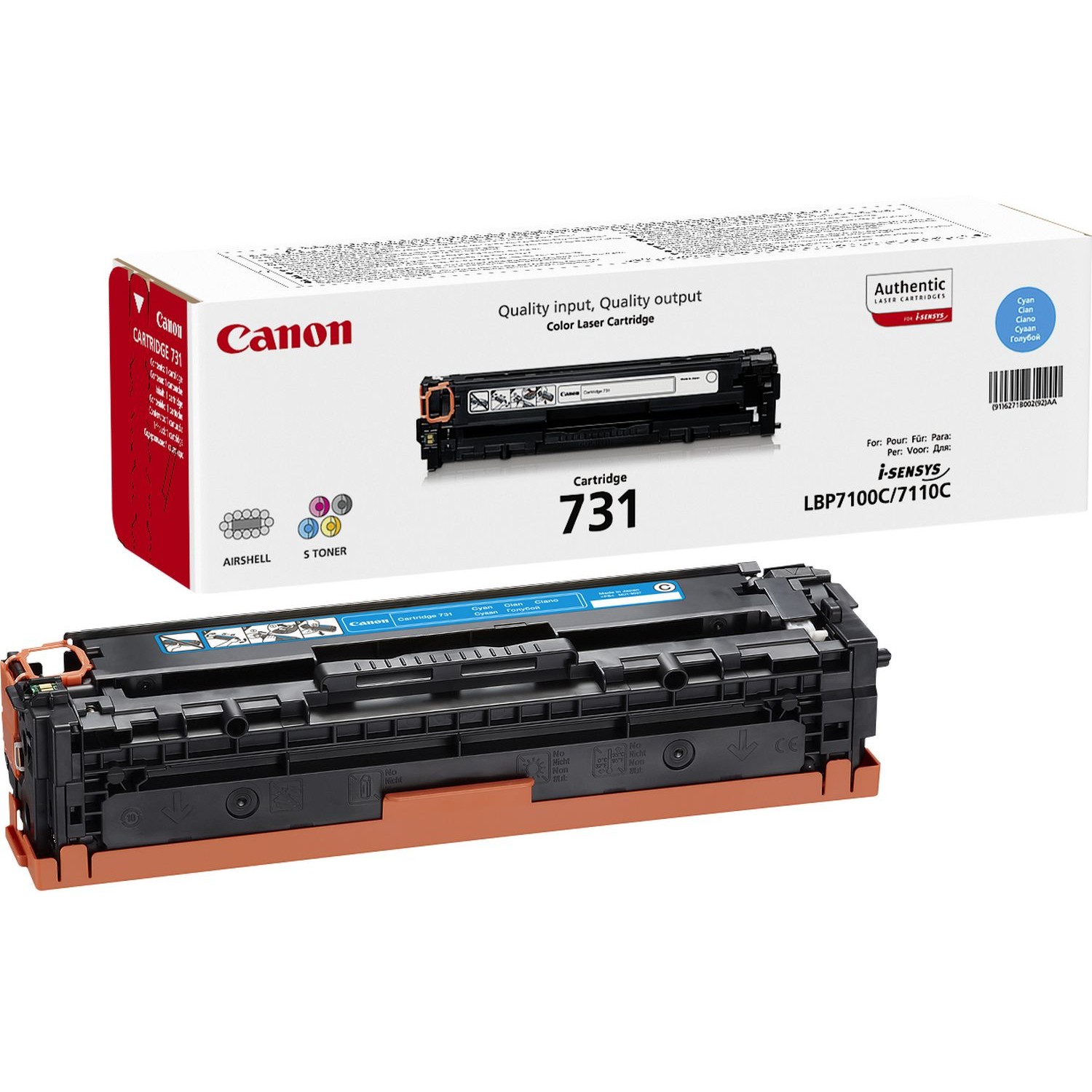 Toner Canon 731 6271B002 - Blu