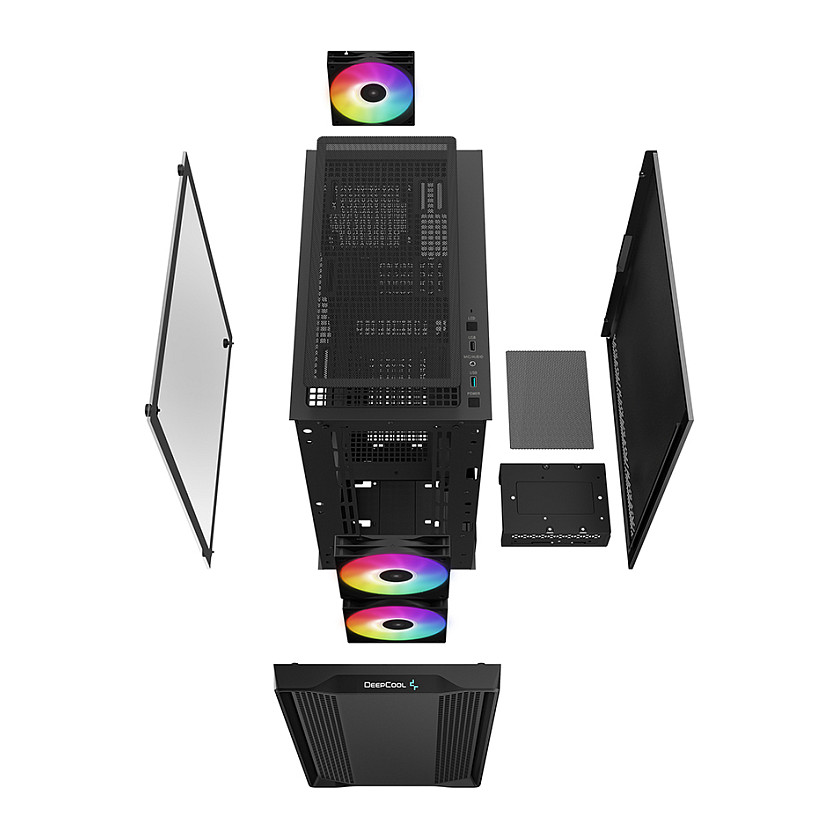 Kasë Midi DeepCool CC360 ARGB – Zezë - Figura 5