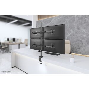 Mbajtëse për Monitor Neomounts FPMA-D550D4 movable desk mount for 4 screens 13"-32" - Black