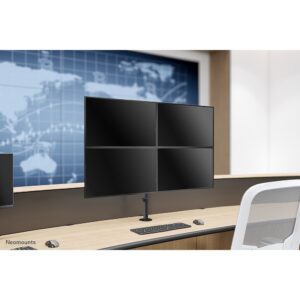Mbajtëse për Monitor Neomounts FPMA-D550D4 movable desk mount for 4 screens 13"-32" - Black