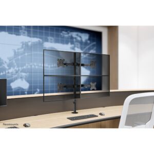 Mbajtëse për Monitor Neomounts FPMA-D550D4 movable desk mount for 4 screens 13"-32" - Black