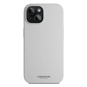 Aksesorë për telefon Vonmählen Eco Silicone Case për Apple iPhone 15 - Gri e hapur
