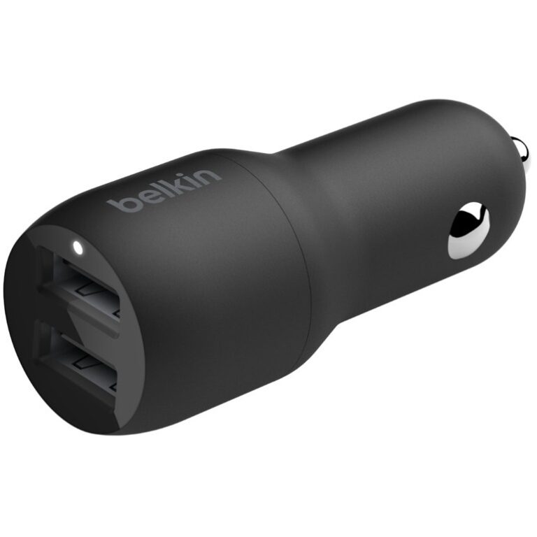 Adapter Belkin Dual USB-A / për veturë / 24W / i zi