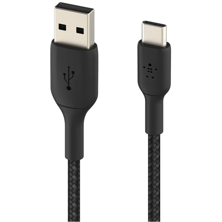 Kabllo USB Belkin USB-C to USB-A Cable / Braided – 1m – Zezë