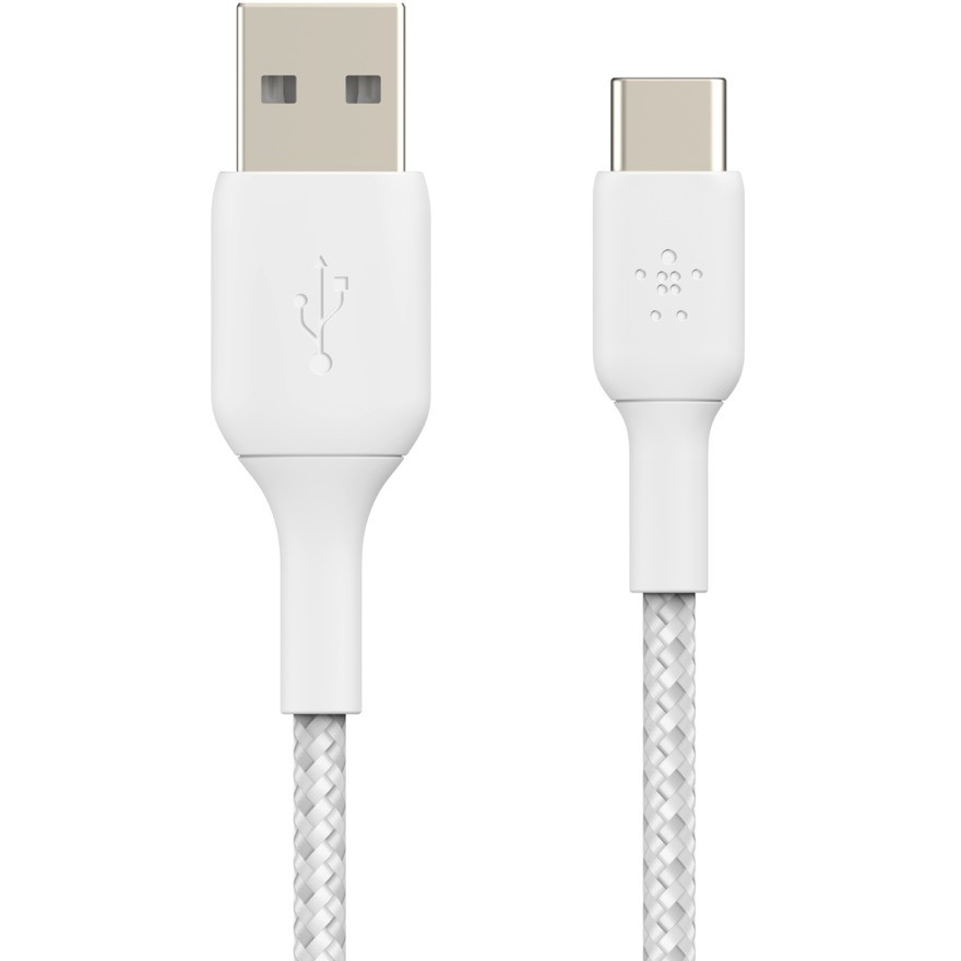 Kabllo USB Belkin USB-C to USB-A Cable / Braided / 2m – Bardhë - Figura 4