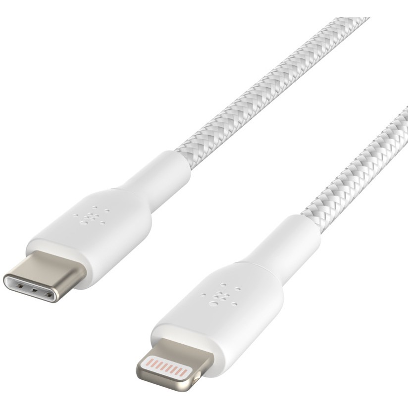 Kabllo USB Belkin Lightning/USB-C Cable  /Braided / MFi Certified / 1m – Bardhë