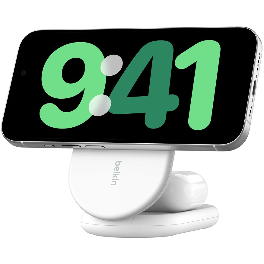 Belkin BOOST↑CHARGE Wireless Charging Pad Qi2 15W – Bardhë - Figura 4