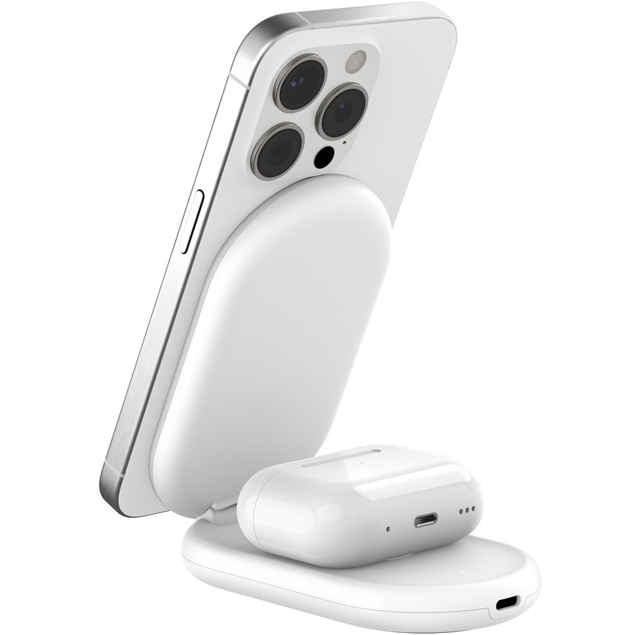 Belkin BOOST↑CHARGE Wireless Charging Pad Qi2 15W – Bardhë - Figura 5