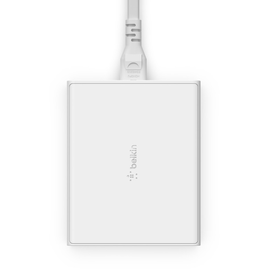 Adapter Belkin 108W 4-Port GaN Charger – 2x USB-C, 2x USB-A /  2m Power Cable – Bardhë - Figura 3