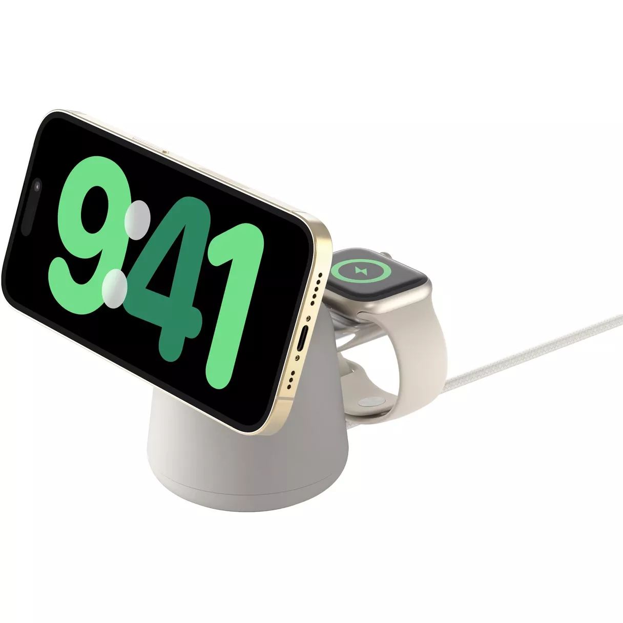 Belkin BOOST↑CHARGE PRO 2-in-1 Wireless Charging Dock with MagSafe 15W – Bezhë - Figura 5