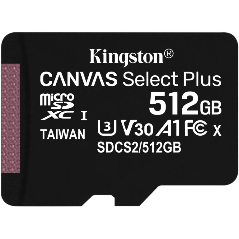 Kartë Memorie SD CARD 512GB Kingston Canvas Select Plus microSDXC 100MB/s