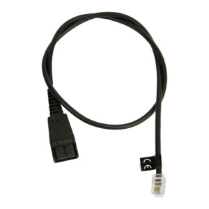 Aksesorë për kufje Jabra QD to RJ10 Cable for Lucent and Cisco 79xx – Zezë