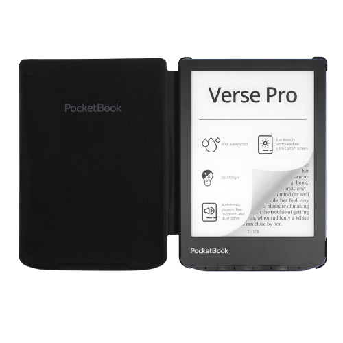 Aksesorë për tablet PocketBook Shell Strap Cover për Verse / Verse Pro / Verse Lite – Zezë