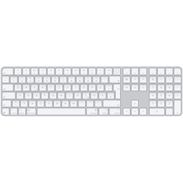 Apple Magic Keyboard with Touch ID and Numeric Keypad / German Layout / White Keys / Compatible with Mac (Apple Silicon)