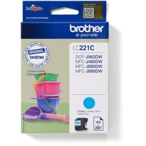 INK Brother LC-221C Ink Cartridge – Blu