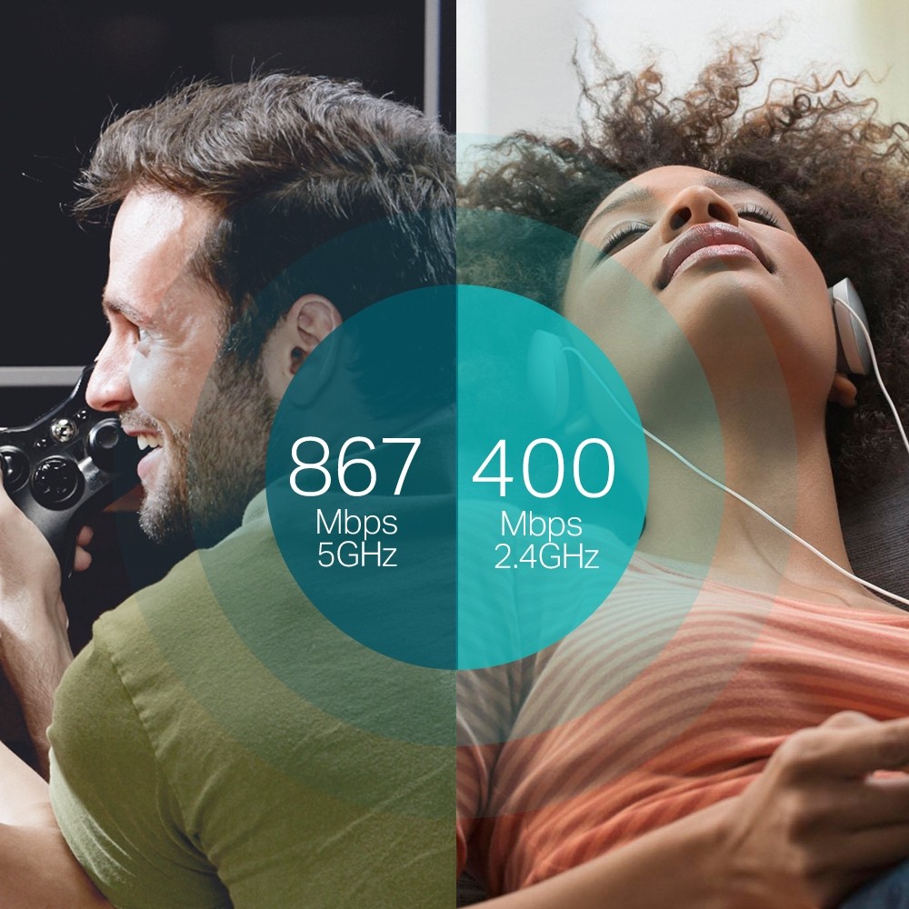 Antena për Rrjet TP‑LINK Archer T4U / AC1300 High‑Gain Dual‑Band Wi‑Fi USB Adapter - Figura 3