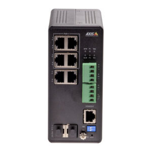 AXIS T8504-R Industrial Managed PoE++ Switch | 4x Gigabit PoE++ | 2x RJ45 + 2x SFP | 240W PoE Budget | Rugged Layer 2