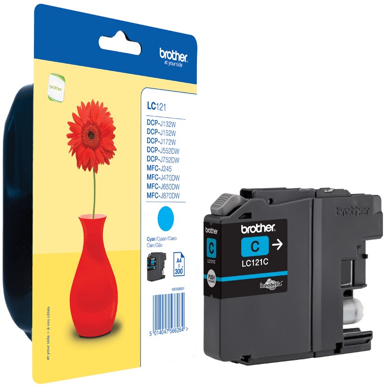 INK Brother LC-121C / 300 faqe A4 - Blu - Figura 5