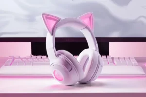 Kufje Gaming pa kabllo Kraken Kitty V2 BT – Bardhë 8