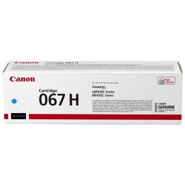 Toner Canon 067H (5105C002) deri në 2.350 faqe sipas ISO/IEC 19798 – Blu